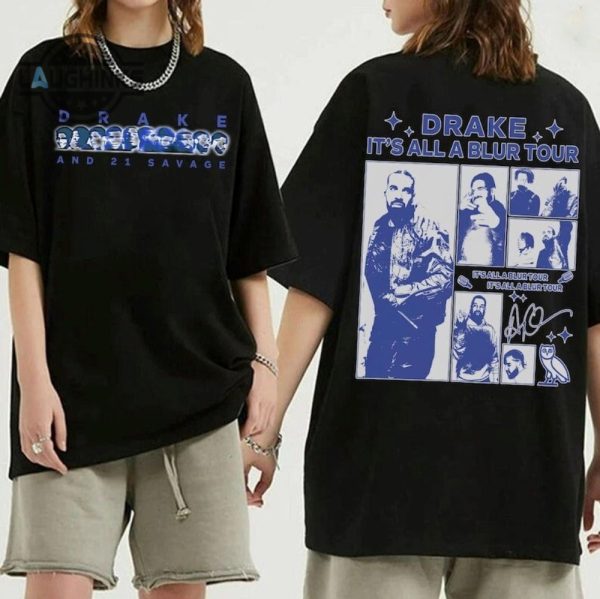 vintage drake 21 savage tour rescheduled tshirt drake its all a blur tour 2023 shirt 21 savage shirt tshirt sweatshirt hoodie laughinks 1 5