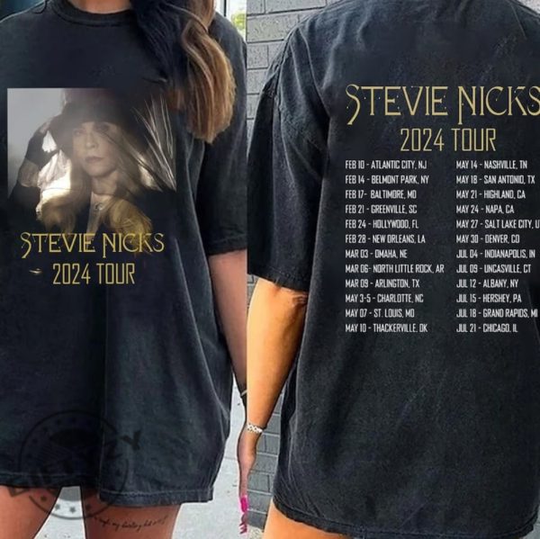 Stevie Nicks 2024 Live In Concert Shirt Vintage Stevie Nicks Sweatshirt Fan Hoodie Stevie Nicks Tshirt Stevie Nicks 2024 Tour Shirt giftyzy 3