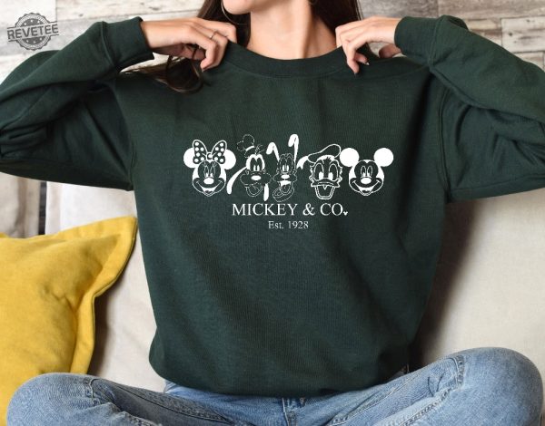Disney Character Sweatshirt Vintage Mickey Mouse Shirt Disney Sweater Minnie Mouse Shirt Random Disney Character Generator Unique revetee 2