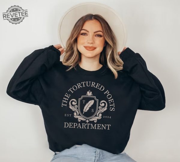 The Tortured Poets Department Sweatshirt Taylor Swift Eras Hoodie Taylor Swift Merch Taylor Swift Hoodie Eras Tour Taylor Swift New Album Unique revetee 1