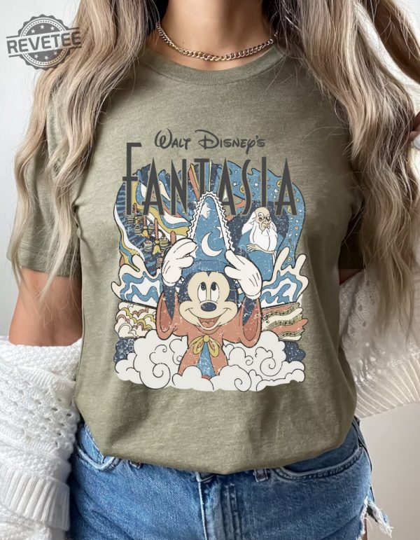 Disney Fantasia Shirt Fantasia Sorcerer Shirt Mickey Stay Magical Shirt Disney Hollywood Studios Disneyland Trip Shirt Unique revetee 1