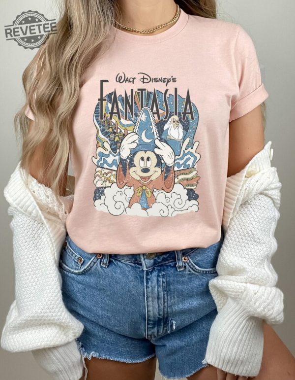 Disney Fantasia Shirt Fantasia Sorcerer Shirt Mickey Stay Magical Shirt Disney Hollywood Studios Disneyland Trip Shirt Unique revetee 3