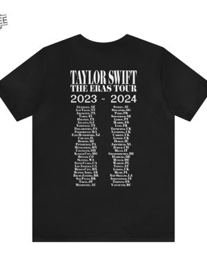 Taylor Swift The Eras Tour Australia Uk London Brazil France 2024 International Shirt Taylor Swift Tour Schedule 2024 Taylor Swift Merch For Kids Unique revetee 3