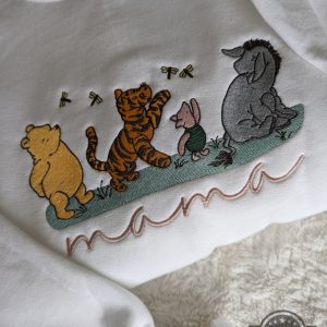 winnie the pooh shirt sweatshirt hoodie embroidered disney cartoon characters shirts personalized honey bear and friends tee tigger piglet eeyore embroidery laughinks 2