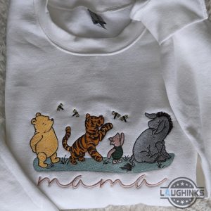 winnie the pooh shirt sweatshirt hoodie embroidered disney cartoon characters shirts personalized honey bear and friends tee tigger piglet eeyore embroidery laughinks 8