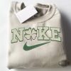 lucky charms shirt sweatshirt hoodie embroidered nike st patricks day swoosh shirts four leaf clover embroidery tee st pattys day lucky clover gift laughinks 1