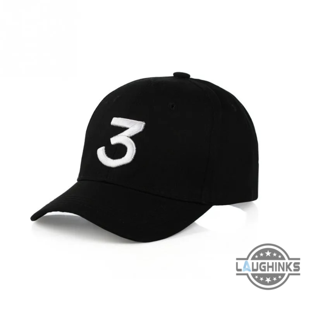 Chance The Rapper 3 Hat The Voice Chance The Rapper Wearing Number 3 Classic Embroidered Baseball Cap Trending American Rapper Vintage Dad Hats