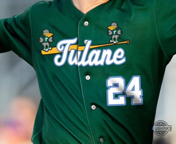 tulane baseball jersey replica tulane green wave baseball team uniform all over printed shirts nike swoosh tulane university gift for fans laughinks 2