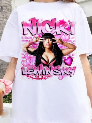 Retro Nicki Lewinsky Airbrush Style Shirt Nicki Shirt Nicki Minaj Tour Merch Nicki Minaj Merch Unique revetee 2