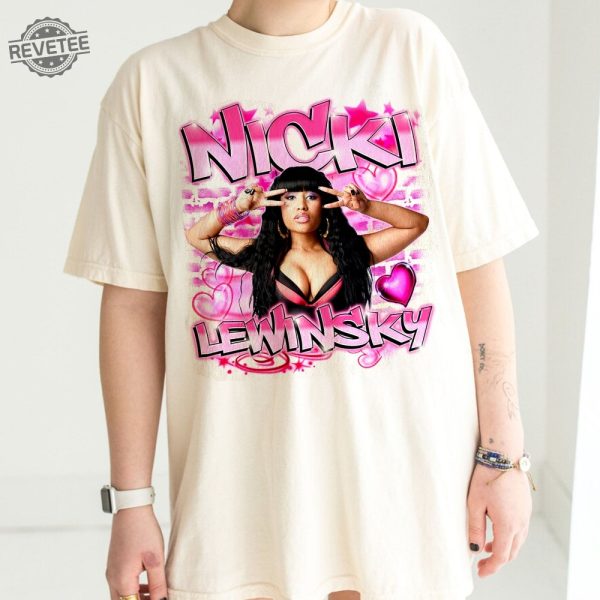 Retro Nicki Lewinsky Airbrush Style Shirt Nicki Shirt Nicki Minaj Tour Merch Nicki Minaj Merch Unique revetee 3