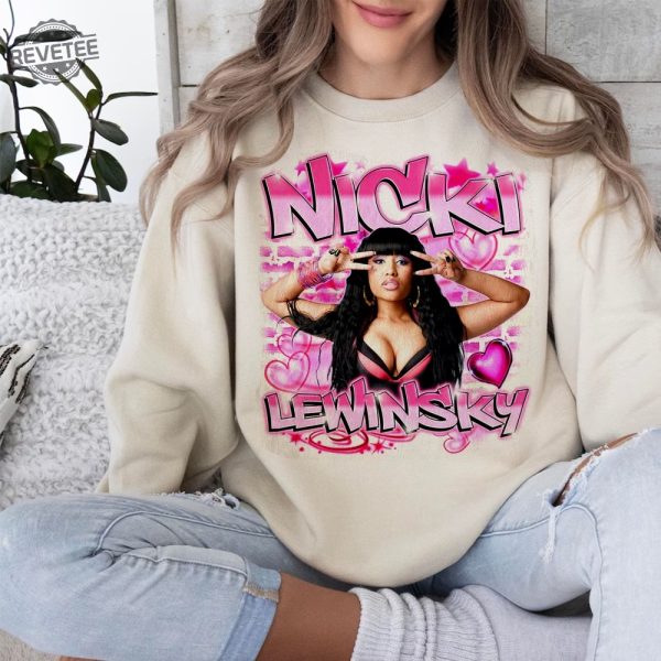 Retro Nicki Lewinsky Airbrush Style Shirt Nicki Shirt Nicki Minaj Tour Merch Nicki Minaj Merch Unique revetee 4