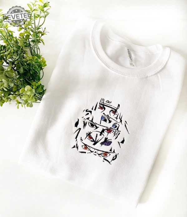 Naruto Uchiha Itachi Embroidered Sweatshirt Anime Birthday Gift Anime Gift Anime Fan Naruto Characters Itachi Uchiha Sharingan Unique revetee 2