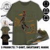 Jordan 5 Olive Unisex Shirt Mj Accolades Sneaker Sweatshirt Mj Hoodie Trendy Sweatshirt Shirt To Match Sneaker giftyzy 3