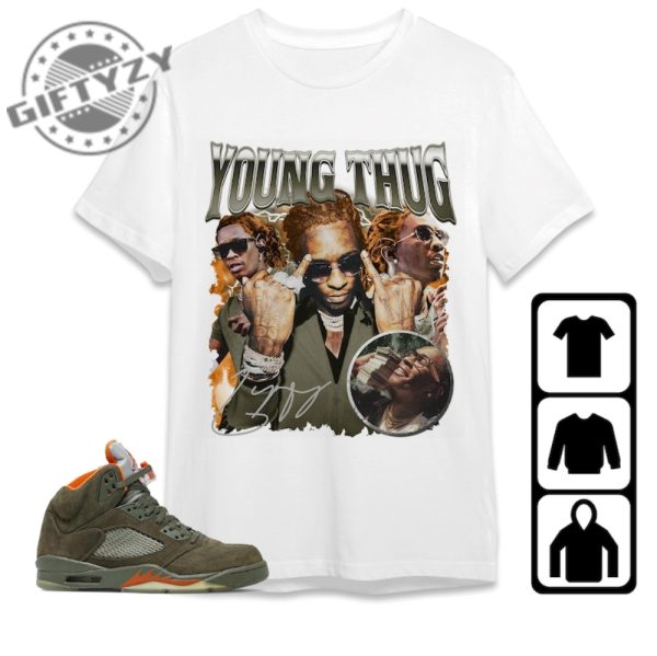 Jordan 5 Olive Unisex Shirt Kid Toddler Sweatshirt Young Thg Vt Tshirt Trendy Hoodie Shirt To Match Sneaker giftyzy 2