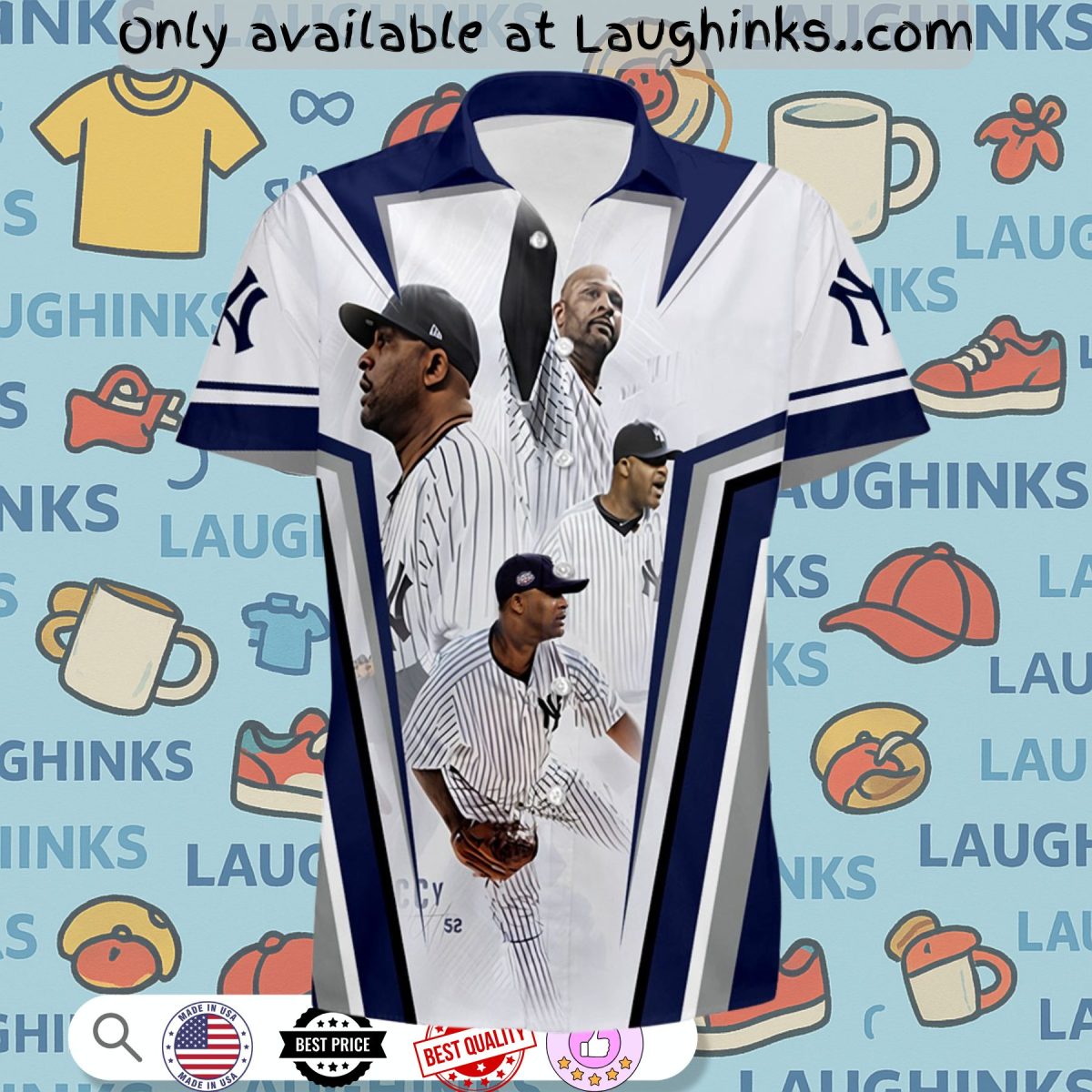 new york yankees hawaiian shirt great players gift for baseball fans ny yankees button up shirt and shorts mlb baseball aloha beach shirt2