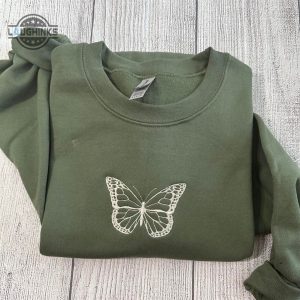 butterfly embroidered sweatshirt womens embroidered sweatshirts tshirt sweatshirt hoodie trending embroidery tee gift laughinks 1