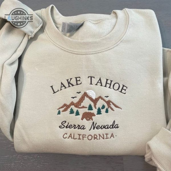 lake tahoe embroidered sweatshirt womens embroidered sweatshirts tshirt sweatshirt hoodie trending embroidery tee gift laughinks 1