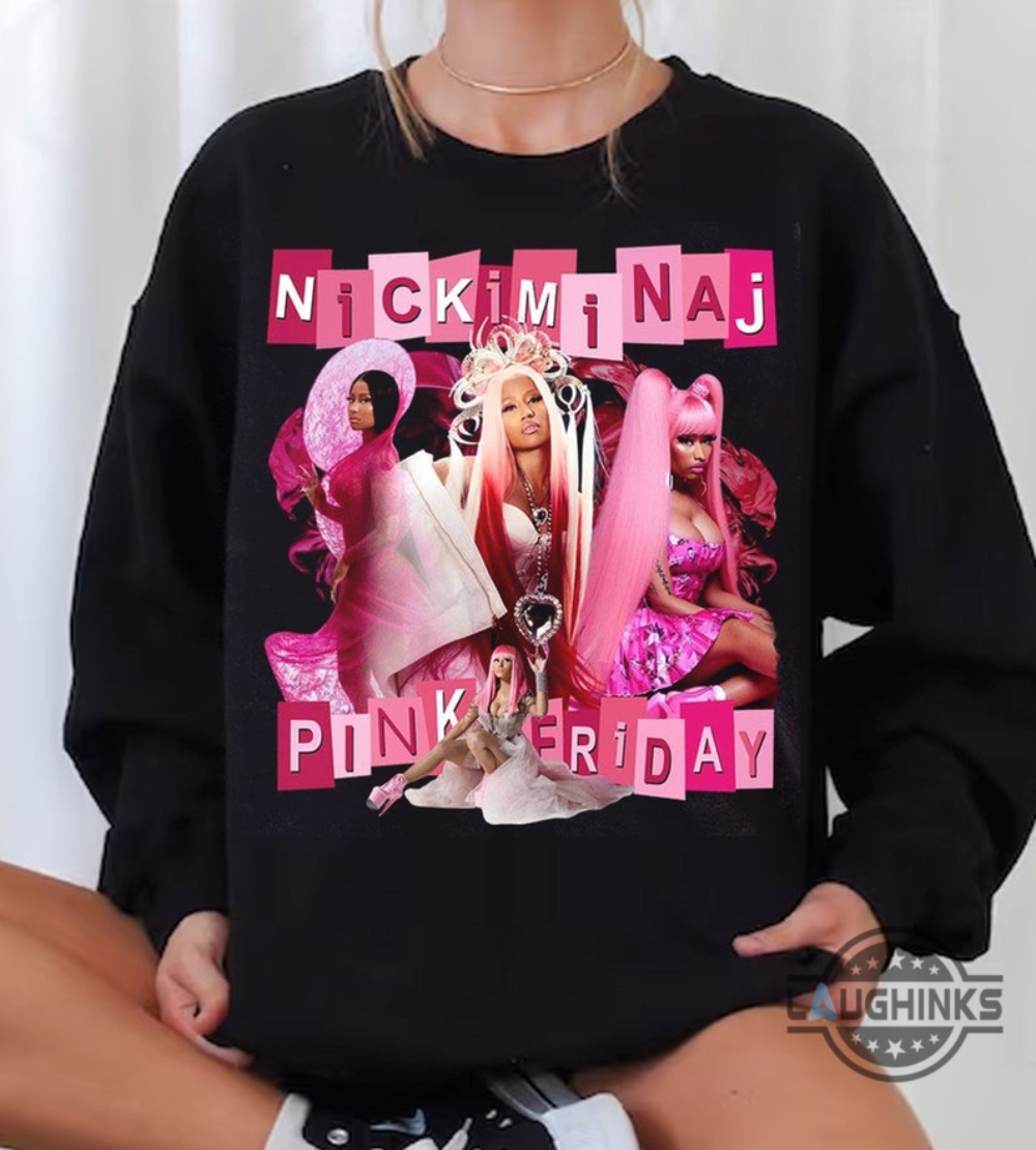 Nicki Minaj Concert Outfits Rapper Nicki Minaj Vintage Shirt Sweatshirt Hoodie Mens Womens Retro Pink Friday Airbrush Tee World Tour 2024 Gag City Tshirt