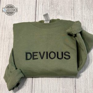 devious funny embroidered sweatshirt womens embroidered sweatshirts tshirt sweatshirt hoodie trending embroidery tee gift laughinks 1