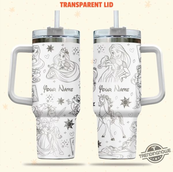 Disney Tangled Rapunzel Princess Stanley Cup Disney Characters Stanley Tumbler Personalized Name Disney Stanley Cup 40Oz Tumbler trendingnowe 3