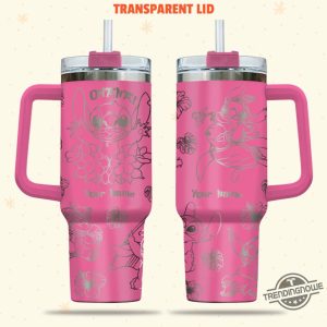 Custom Stitch Stanley Cup Stitch Stanley Lilo And Stitch Laser Engraved Stanley Tumbler Tropical Vibes Insulated Cup Disney Fan Gift trendingnowe 2