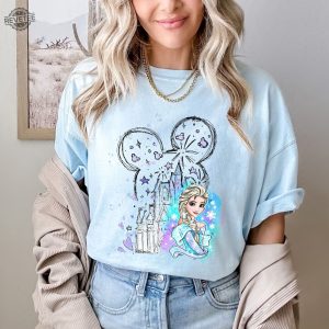 Disney Castle Princess Elsa Shirt Princess Elsa Shirt Frozen Elsa Shirt Castle Shirt Disney Magic Kingdom Shirt Unique revetee 4