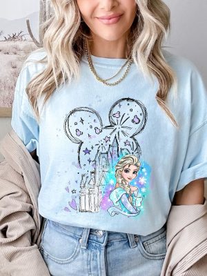 Disney Castle Princess Elsa Shirt Princess Elsa Shirt Frozen Elsa Shirt Castle Shirt Disney Magic Kingdom Shirt Unique revetee 4