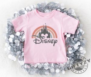 Disney Rainbow Castle Shirt Disney Vintage Disney Family Sweatshirt Disney Castle Tshirt Disney Retro Hoodie Disneyworld Disneyland Shirt giftyzy 4