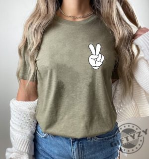 Disney Pocket Size Peace Sign Shirt Disneyworld Sweatshirt Peace Mickey Tshirt Matching Disney Pals Hoodie Disneyland Retro Disney Shirt giftyzy 3