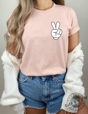 Disney Pocket Size Peace Sign Shirt Disneyworld Sweatshirt Peace Mickey Tshirt Matching Disney Pals Hoodie Disneyland Retro Disney Shirt giftyzy 5