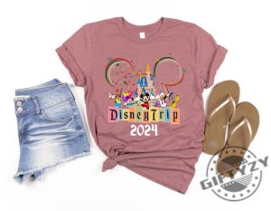 Disney Trip 2024 Shirt V1 Disney Castle 2024 Sweatshirt Disney Family Matching Tshirt Custom Disney Family Hoodie 2024 Disney Vacation Shirt giftyzy 4