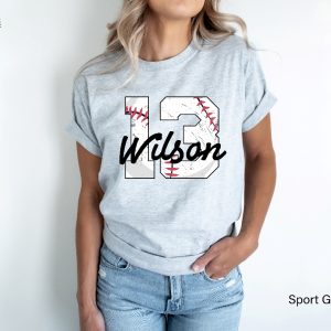 Custom Baseball Jersey Shirt Womens Custom Baseball Sweatshirt Personalized Baseball Mom Hoodie Custom Baseball Player Gifts Unique revetee 5