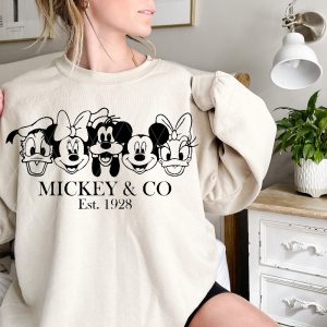 Mickey And Friends Unique Cartoon Characters Couples Disney Shirts In My Disney Era Shirt Disney Crewneck Disney T Shirt Men Adult Disney Shirts revetee 5