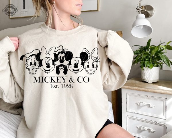 Mickey And Friends Unique Cartoon Characters Couples Disney Shirts In My Disney Era Shirt Disney Crewneck Disney T Shirt Men Adult Disney Shirts revetee 5