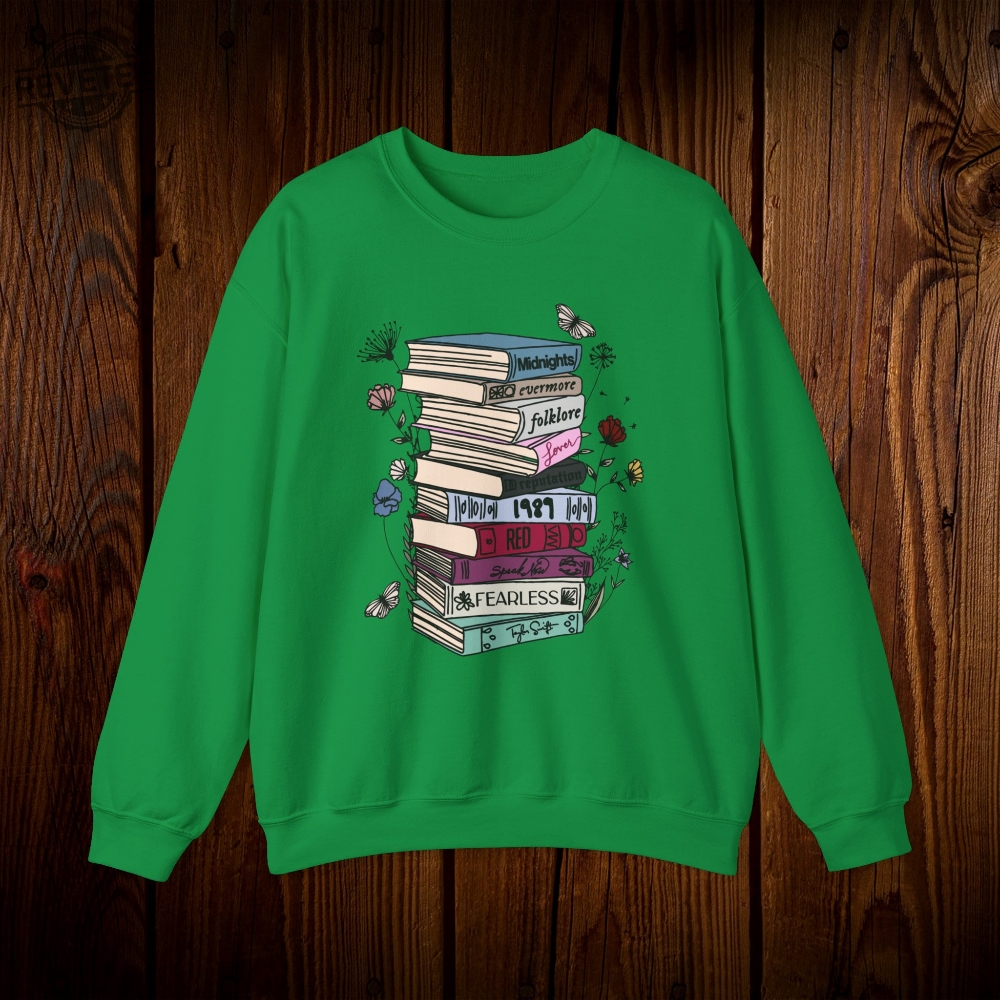 Albums As Books Sweatshirt Trendy Aesthetic For Book Lovers Taylor Swift Merch Store Taylor Swift Albums Taylor Swift Merchandise Unique
