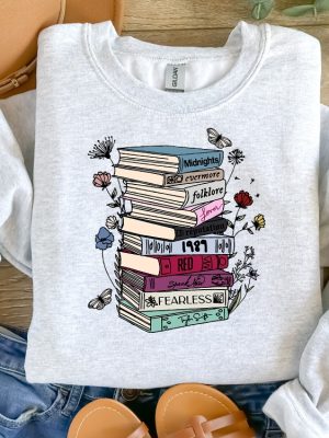 Albums As Books Sweatshirt Trendy Aesthetic For Book Lovers Taylor Swift Merch Store Taylor Swift Albums Taylor Swift Merchandise Unique revetee 3