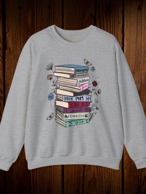 Albums As Books Sweatshirt Trendy Aesthetic For Book Lovers Taylor Swift Merch Store Taylor Swift Albums Taylor Swift Merchandise Unique revetee 5