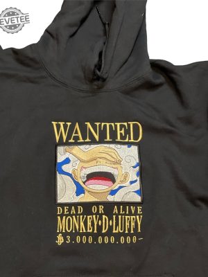 Luffy Bounty Hoodie Unique Luffy First Bounty Poster One Piece Merch One Piece Characters revetee 2