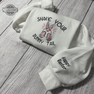 shake your bunny tail embroidered crewneck womens embroidered sweatshirts tshirt sweatshirt hoodie trending embroidery tee gift laughinks 1 1