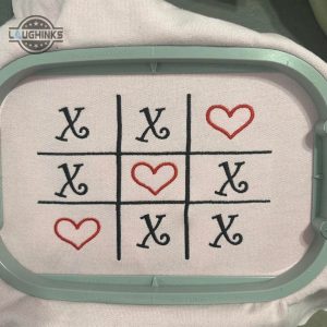 xoxo tic tac toe valentines embroidered crewneck womens embroidered sweatshirts tshirt sweatshirt hoodie trending embroidery tee gift laughinks 1 1