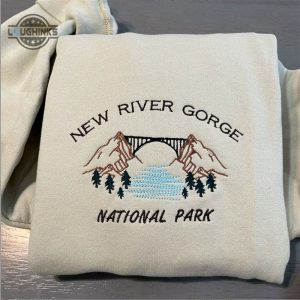 new river gorge embroidered sweatshirt virginia park crewneck womens embroidered sweatshirts tshirt sweatshirt hoodie trending embroidery tee gift laughinks 1
