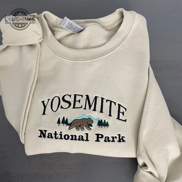 yosemite national parkembroidered sweatshirt womens embroidered sweatshirts tshirt sweatshirt hoodie trending embroidery tee gift laughinks 1 1