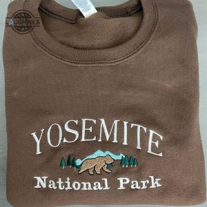 yosemite national parkembroidered sweatshirt womens embroidered sweatshirts tshirt sweatshirt hoodie trending embroidery tee gift laughinks 1 2