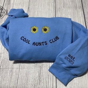 cool aunt club embroidered sweatshirt womens embroidered sweatshirts tshirt sweatshirt hoodie trending embroidery tee gift laughinks 1 1