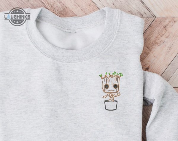 guardians groot embroidered crewneck disney embroidered sweatshirt disney epcot crewneck disney sweatshirt disney crewneck embroidery tshirt sweatshirt hoodie gift laughinks 1