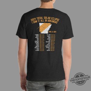 Arkansas The Ultimate Show Shirt April 2024 Eclipse Tour Shirt trendingnowe.com 2