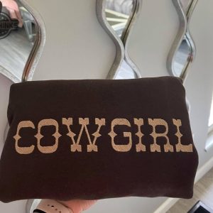 embroidered cowgirl sweatshirt embroidery tshirt sweatshirt hoodie gift