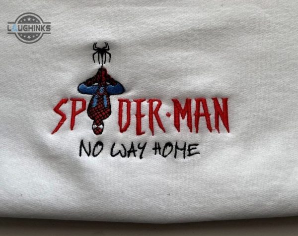 spiderman no way home embroidered crewneck embroidery tshirt sweatshirt hoodie gift laughinks 1