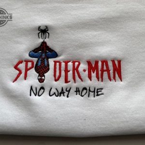 spiderman no way home embroidered crewneck embroidery tshirt sweatshirt hoodie gift laughinks 1 1