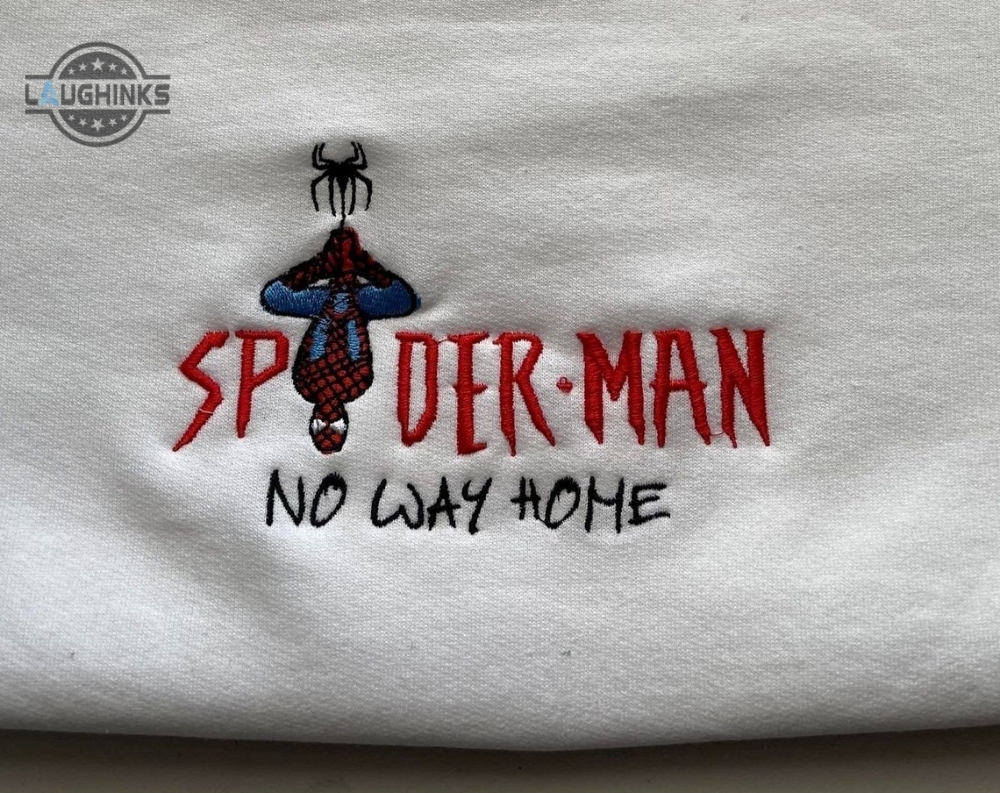 Spiderman No Way Home Embroidered Crewneck Embroidery Tshirt Sweatshirt Hoodie Gift